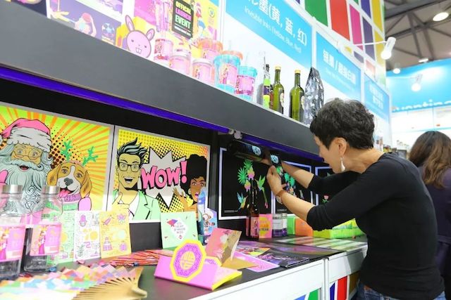 全印展上，HP噴碼機推出各類打印技術的作品